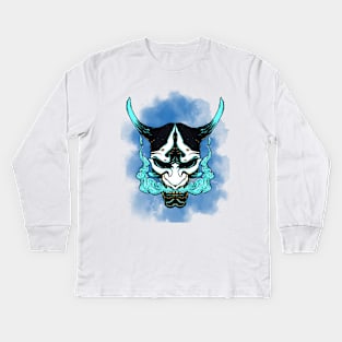 Oni Mask Kids Long Sleeve T-Shirt